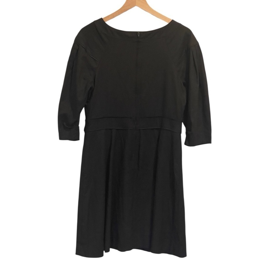 NWT Banana Republic Black Linen Blend Mini Dress, 3/4 Sleeves, Size 8/Medium - Picture 3 of 14